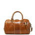 Floto Italian Leather Venezia Mini Duffle Handbag in Olive honey brown 2